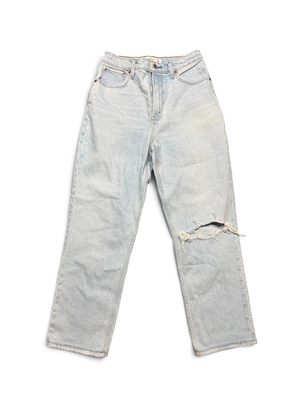Abercrombie & Fitch Curve Love 90s Straight Ultra High Rise Jeans 28/6R